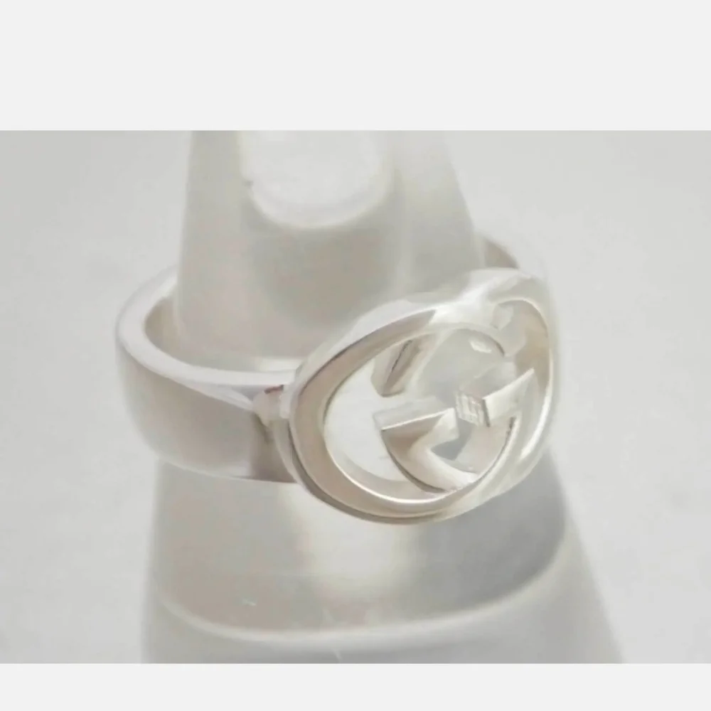 GORGEOUS STERLING SILVER 925 GUCCI RING SIZE 6 to 7 - Picture 3 of 8